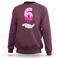 Funny 67 Six Seven Meme Couple Matching Sweatshirt Number 6 Baseball Ice Cream Drip - Wonder Print Shop