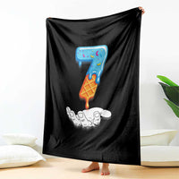 Funny 67 Six Seven Meme Couple Matching Throw Blanket Number 7 Baseball Ice Cream Drip - Wonder Print Shop