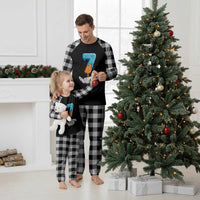 Funny 67 Six Seven Meme Couple Matching Plaid Pajama Set Number 7 Baseball Ice Cream Drip - Wonder Print Shop