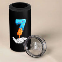 Funny 67 Six Seven Meme Couple Matching 4 in 1 Can Cooler Tumbler Number 7 Baseball Ice Cream Drip - Wonder Print Shop