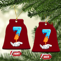 Funny 67 Six Seven Meme Couple Matching Ceramic Ornament Number 7 Baseball Ice Cream Drip - Wonder Print Shop