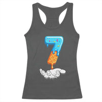 Funny 67 Six Seven Meme Couple Matching Racerback Tank Top Number 7 Baseball Ice Cream Drip - Wonder Print Shop
