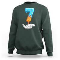 Funny 67 Six Seven Meme Couple Matching Sweatshirt Number 7 Baseball Ice Cream Drip - Wonder Print Shop