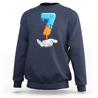 Funny 67 Six Seven Meme Couple Matching Sweatshirt Number 7 Baseball Ice Cream Drip - Wonder Print Shop