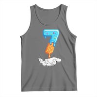 Funny 67 Six Seven Meme Couple Matching Tank Top Number 7 Baseball Ice Cream Drip - Wonder Print Shop