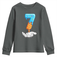 Funny 67 Six Seven Meme Couple Matching Youth Sweatshirt Number 7 Baseball Ice Cream Drip - Wonder Print Shop