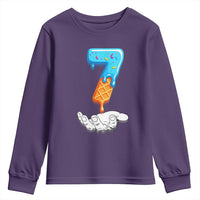 Funny 67 Six Seven Meme Couple Matching Youth Sweatshirt Number 7 Baseball Ice Cream Drip - Wonder Print Shop