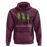 Subtle FDT Hoodie Frog Dinosaur Turtle Political Satire - Wonder Print Shop
