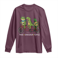 Subtle FDT Long Sleeve Shirt Frog Dinosaur Turtle Political Satire - Wonder Print Shop