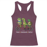 Subtle FDT Racerback Tank Top Frog Dinosaur Turtle Political Satire - Wonder Print Shop