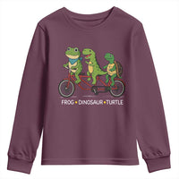 Subtle FDT Youth Sweatshirt Frog Dinosaur Turtle Political Satire - Wonder Print Shop