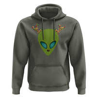 Alien Christmas Hoodie Funny Humans Aren't Real Cute UFO Gift