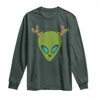 Alien Christmas Long Sleeve Shirt Funny Humans Aren't Real Cute UFO Gift