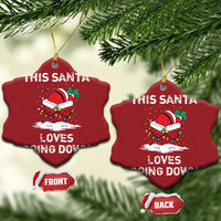Santa Christmas Ornament Funny This Santa Loves Going Down - Wonder Print Shop