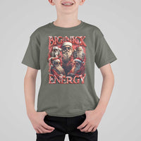 Christmas Santa T Shirt For Kid Big Nick Energy Bootleg Rap Tee - Wonder Print Shop