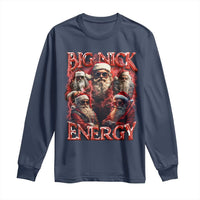 Christmas Santa Long Sleeve Shirt Big Nick Energy Bootleg Rap Tee