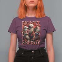 Christmas Santa T Shirt For Women Big Nick Energy Bootleg Rap Tee - Wonder Print Shop