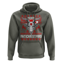 Satan Claus Merry Antichristmas Hoodie Pentagram Ugly Christmas Sweater Evil Pajama