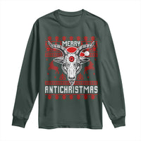Satan Claus Merry Antichristmas Long Sleeve Shirt Pentagram Ugly Christmas Sweater Evil Pajama
