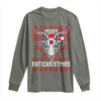Satan Claus Merry Antichristmas Long Sleeve Shirt Pentagram Ugly Christmas Sweater Evil Pajama