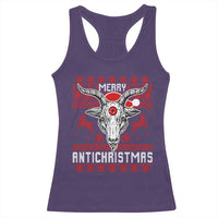 Satan Claus Merry Antichristmas Racerback Tank Top Pentagram Ugly Christmas Sweater Evil Pajama