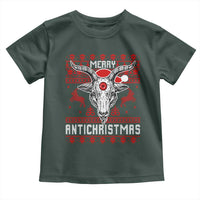 Satan Claus Merry Antichristmas Toddler T Shirt Pentagram Ugly Christmas Sweater Evil Pajama