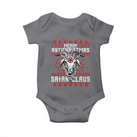 Satan Claus Merry Antichristmas Baby Onesie Goth Ugly Christmas Sweater Pentagram Evil Pajama