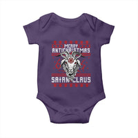Satan Claus Merry Antichristmas Baby Onesie Goth Ugly Christmas Sweater Pentagram Evil Pajama