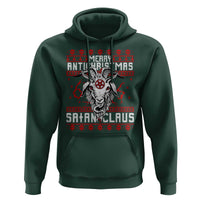 Satan Claus Merry Antichristmas Hoodie Goth Ugly Christmas Sweater Pentagram Evil Pajama