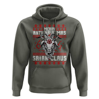 Satan Claus Merry Antichristmas Hoodie Goth Ugly Christmas Sweater Pentagram Evil Pajama