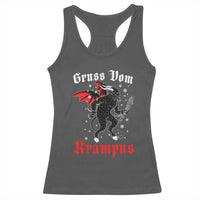 Christmas Krampus Racerback Tank Top Scary Horror Goth Xmas Gruss Von Krampus