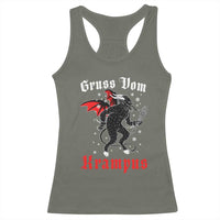 Christmas Krampus Racerback Tank Top Scary Horror Goth Xmas Gruss Von Krampus