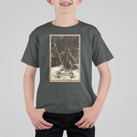 Christmas Krampus T Shirt For Kid Xmas Horror Ugly Sweater Krampus Tarot Card Evil Pajama - Wonder Print Shop