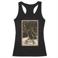 Christmas Krampus Racerback Tank Top Xmas Horror Ugly Sweater Krampus Tarot Card Evil Pajama