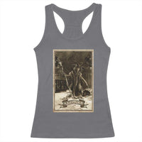 Christmas Krampus Racerback Tank Top Xmas Horror Ugly Sweater Krampus Tarot Card Evil Pajama