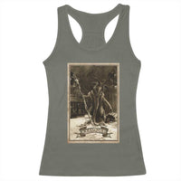 Christmas Krampus Racerback Tank Top Xmas Horror Ugly Sweater Krampus Tarot Card Evil Pajama