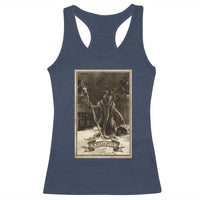 Christmas Krampus Racerback Tank Top Xmas Horror Ugly Sweater Krampus Tarot Card Evil Pajama