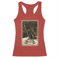 Christmas Krampus Racerback Tank Top Xmas Horror Ugly Sweater Krampus Tarot Card Evil Pajama