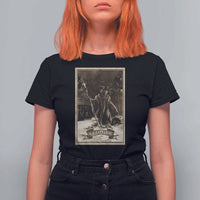 Christmas Krampus T Shirt For Women Xmas Horror Ugly Sweater Krampus Tarot Card Evil Pajama - Wonder Print Shop