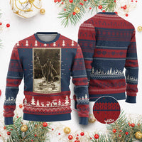 Krampus Ugly Christmas Sweater Xmas Horror Ugly Sweater Krampus Tarot Card Evil Pajama - Wonder Print Shop