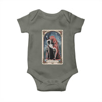 Christmas Krampus Baby Onesie Tarot Card Xmas Horror Ugly Sweater Evil Pajama