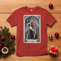 Christmas Krampus T Shirt Tarot Card Xmas Horror Ugly Sweater Evil Pajama - Wonder Print Shop