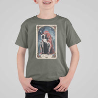 Christmas Krampus T Shirt For Kid Tarot Card Xmas Horror Ugly Sweater Evil Pajama - Wonder Print Shop