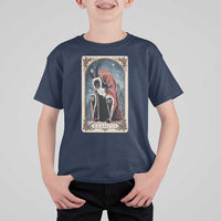 Christmas Krampus T Shirt For Kid Tarot Card Xmas Horror Ugly Sweater Evil Pajama - Wonder Print Shop