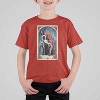 Christmas Krampus T Shirt For Kid Tarot Card Xmas Horror Ugly Sweater Evil Pajama - Wonder Print Shop