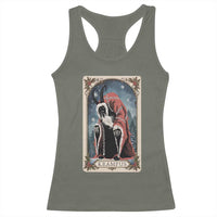 Christmas Krampus Racerback Tank Top Tarot Card Xmas Horror Ugly Sweater Evil Pajama