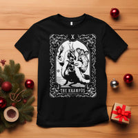Christmas Krampus T Shirt The Krampus Tarot Card Goth Xmas - Wonder Print Shop