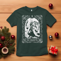 Christmas Krampus T Shirt The Krampus Tarot Card Goth Xmas - Wonder Print Shop