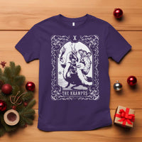 Christmas Krampus T Shirt The Krampus Tarot Card Goth Xmas - Wonder Print Shop