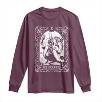 Christmas Krampus Long Sleeve Shirt The Krampus Tarot Card Goth Xmas
